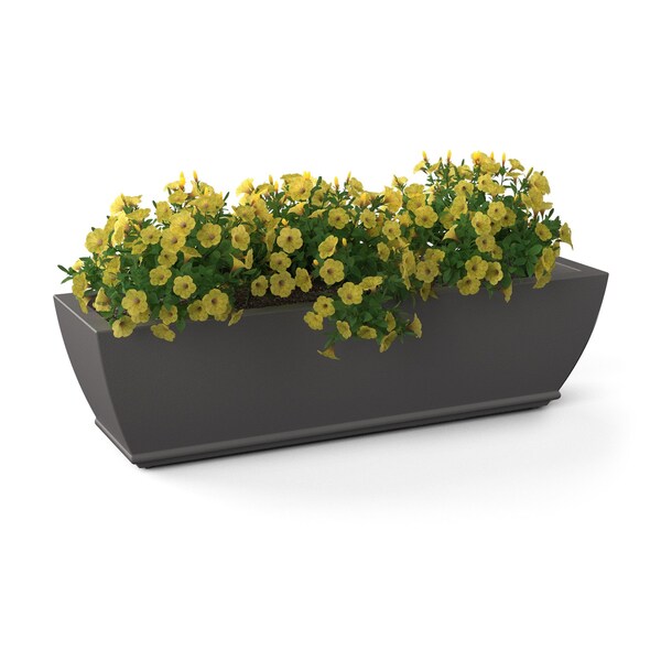 Acadia 3ft Window Box - Graphite Grey